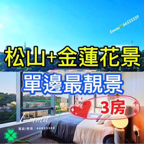 Tiffany House單邊主人房👍🏼松山➕金蓮花廣場全景🪷4全幢大廈最靚景♥️D