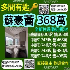 蘇豪薈中層⭐️全新未住過🔑9已間好兩房🩷D